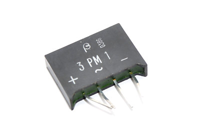 2x Brückengleichrichter v. IPRS-Baneasa Typ 3PM1 , 100 V / 3 A, Bridge Rectifier