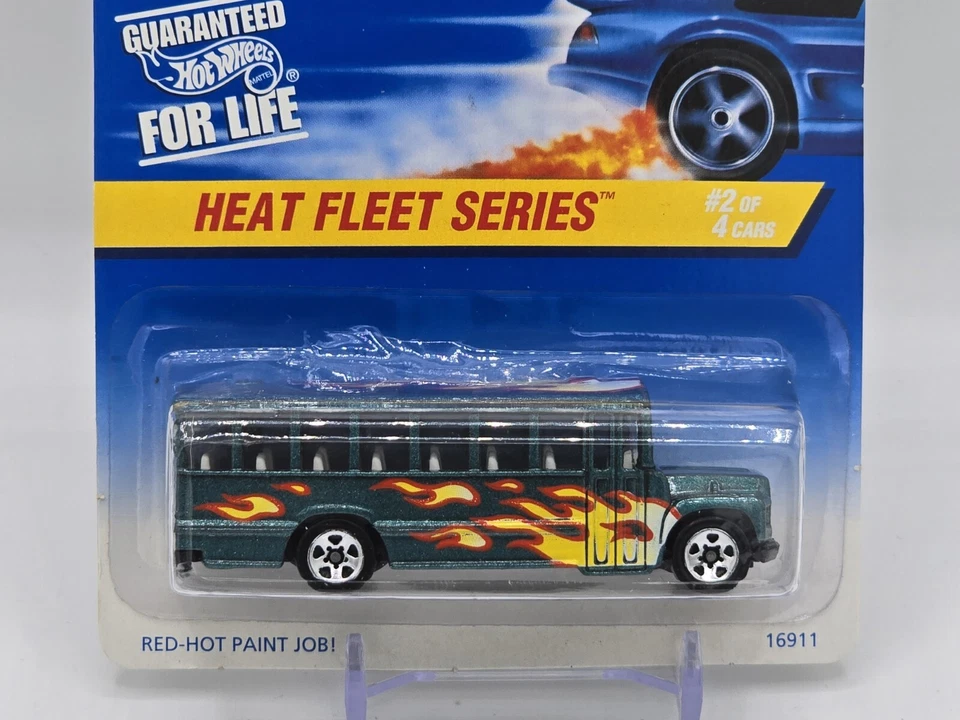 Hot Wheels - Serie Heat Fleet - ¡Trabajo de pintura al rojo vivo! #2 de 4 - Autobús Foto 2 de 4