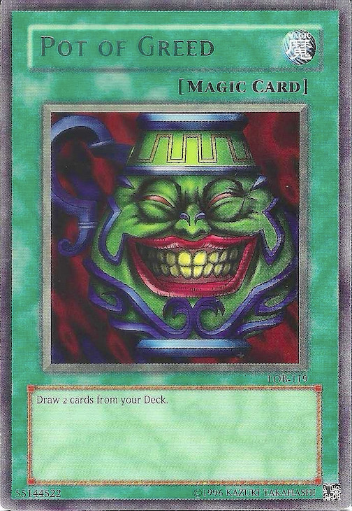 Pot of Greed LOB-119 The Legend of Blue Eyes White Dragon Unlimited for sale online