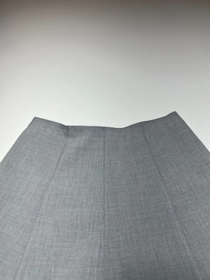 Cynthia Steffe Skirt Womens Size 6 Gray A-Line Swing Short Zip Closure - Image 3 of 4
