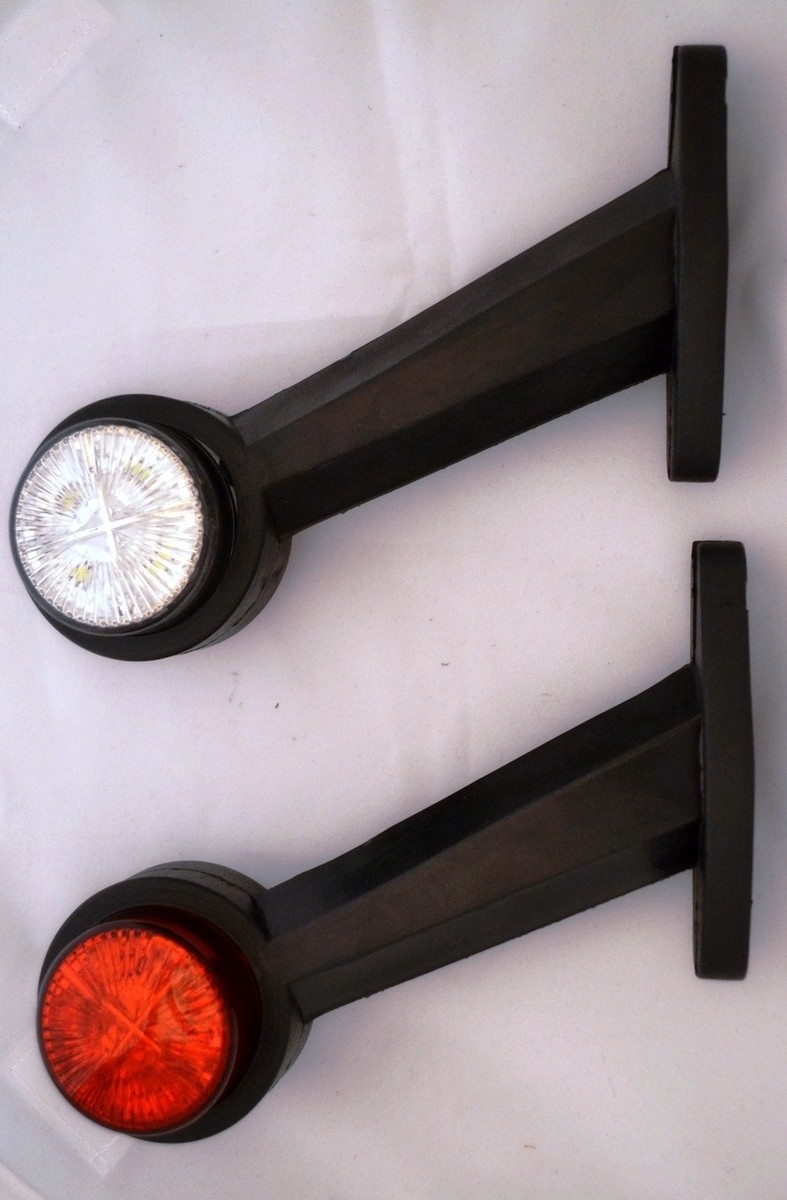 Indicatore Luminoso Laterale Del Gomito 12V-24V 2pcs Indicatore Luminoso Della Lampada Del Lato Del Gomito Del LED Universale Per Rimorchio Del Camion - Foto 8