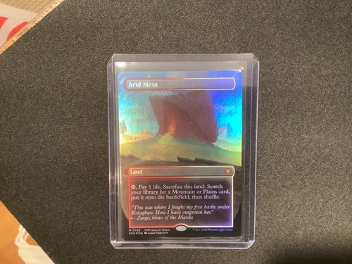 Borderless ARID MESA mtg NM-M Tarkir Dragonstorm 1 Rare FOIL
