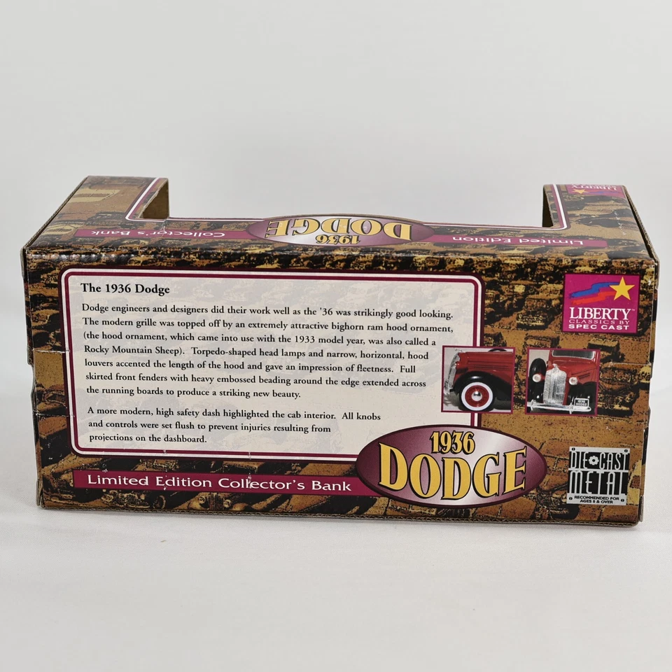 Liberty Classics Limited Edition 1936 Dodge Collectors Bank American Airlines - Image 3 of 4