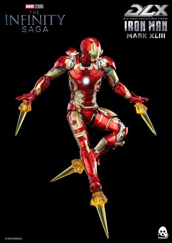 Infinity Saga Figura 1/12 DLX Iron Man Mark 43 16 cm THREEZERO 3Z0247 - Imagen 12 de 19