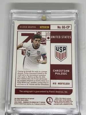 2022 Panini Eminence Christian Pulisic /10 Prizm Gilded Graphs 