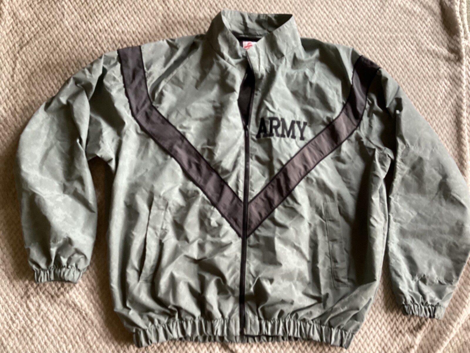 90'S USARMY SKILCRAFT IPFU Training Jacket Nylon Jacket Made in USA LARGE Nylon gray type Vintage Second Hand