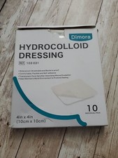 Dimora Silicone Foam Dressing with Border Adhesive 4"x4" Wound Dressing First...