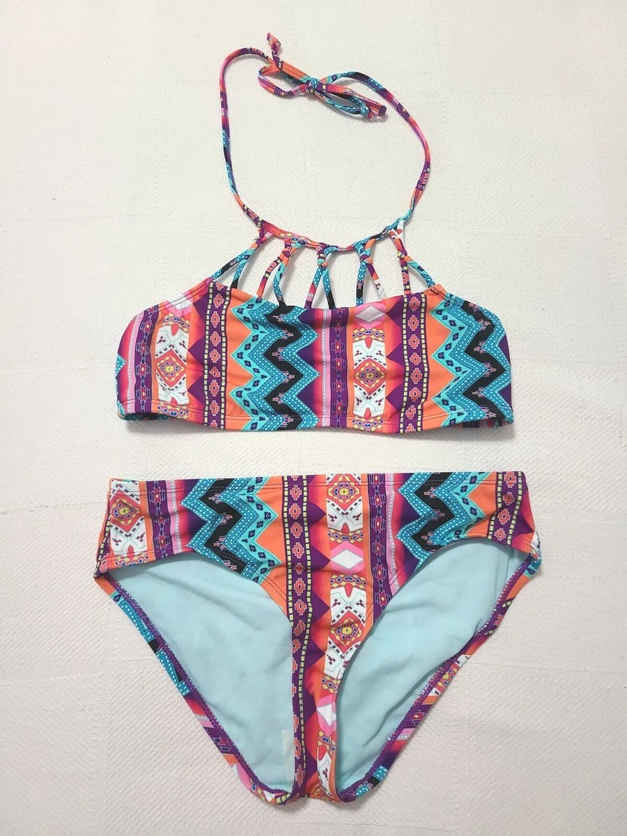 Heart and Harmony Swimsuit 2 Piece Tankini Top & Bottom Multicolor