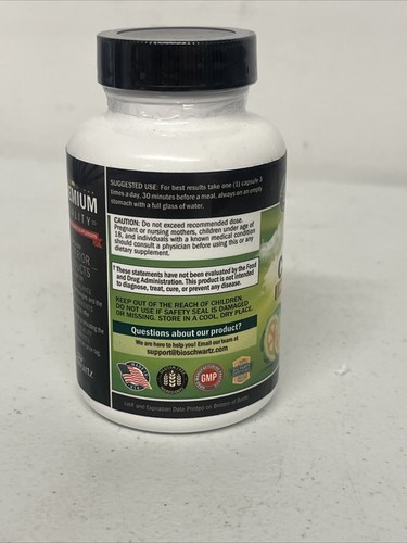 Bio Schwartz Garcinia Cambogia Weight Loss Pills Fast Acting Appetite 02/2026 - Picture 4 of 4