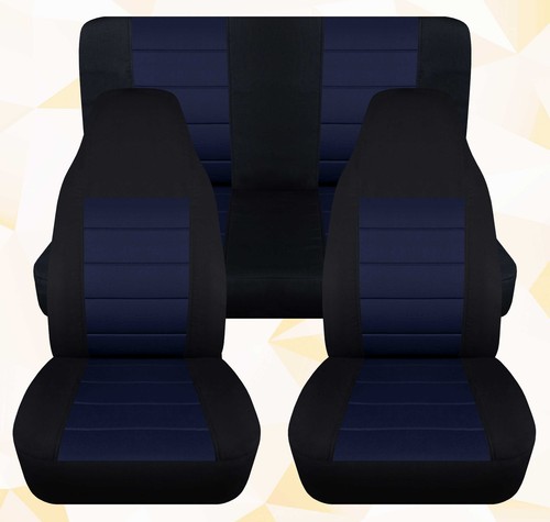 Juego de fundas de asiento de coche F ull diseño de 2 tonos algodón se adapta a 1989-1998 Geo Tracker - Imagen 24 de 29