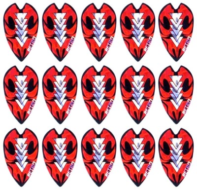 5  Sets Retro Vortex 100 Micron Dart Flights   Ships w/ Tracking   Red Arrows