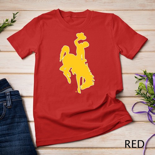 Mens Wyoming Cowboys Apparel Brown Cowboys Icon T-Shirt Unisex T-shirt - Picture 11 of 15