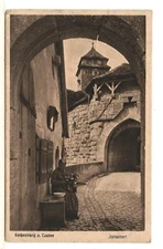 1911 PC: Hospital Gate - Rothenburg on Tauber, Germany - w/Bavarian Stamp