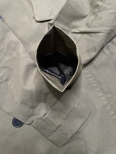 Abrigo de trinchera Everlane swing claro verde oliva chaqueta de mujer doble pecho XS/S - Imagen 6 de 6