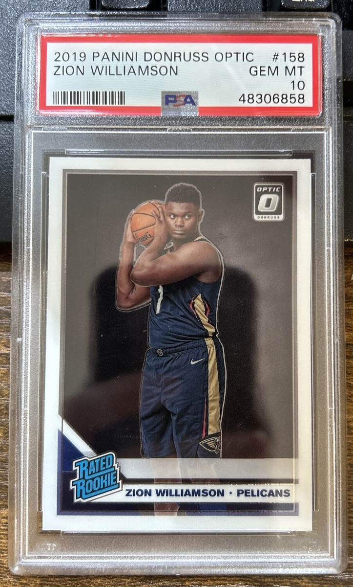 Zion Williamson 2019 Panini Donruss Optic Rookie #158 NBA Pelicans