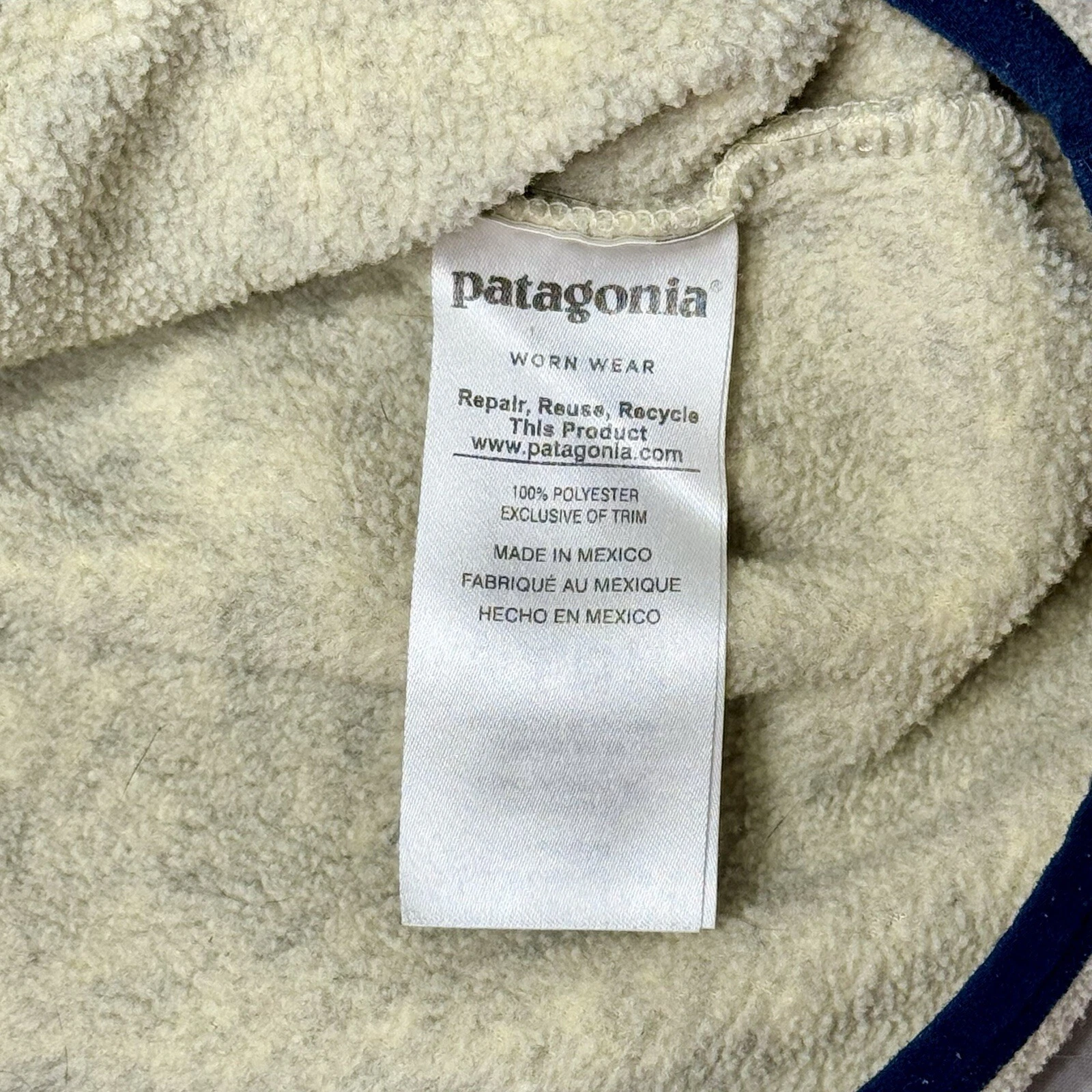 patagonia synchilla snap t fleece oatmeal heather sweater