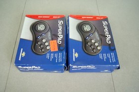 Lot of 2 SuperPad Controller For Sega Genesis & Sega CD by Performance Sealed