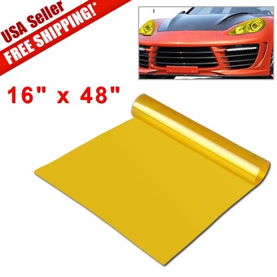 16/"x48/'/' Smoke Headlight Taillight Fog Light Tint Film Vinyl Wrap Cover