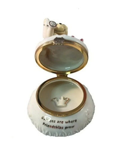 🤍 Lenox Winnie the Pooh - Gardens Are Where Friendships Grow - Trinket Box - Picture 5 of 9