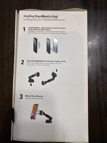 Support de téléphone de voiture magnétique pare-brise Scosche MPWDEX2-XTSP MagicMount Pro Extendo - Photo 4 sur 6