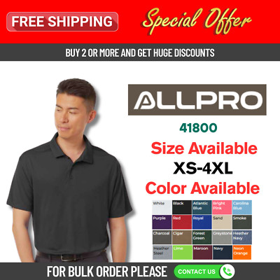 AllPro 41800 Pro-Lock Performance Polo