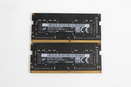 Micron MTA8ATF1G64HZ 16GB (2x8GB) 1Rx8 PC4 DDR4-2666V Laptop Memory RAM