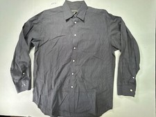 Banana Republic check dress shirt Men's size Large black