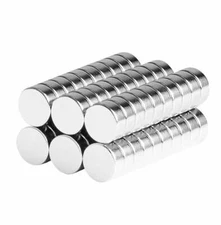 1/4 x 1/10 Inch Neodymium Rare Earth Bottle Cap Disc Magnets N48 (60 Pack)