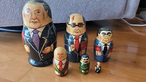 Russian Leaders Matryoshkas, Nesting Stacking Dolls