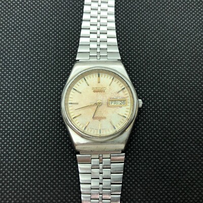 w2035] SEIKO SUPERIOR 9983-7000 Twin quartz New battery VG