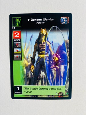 STAR WARS YOUNG JEDI GUNGAN WARRIOR NM-MT CARD