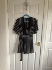Atmosphere Playsuit Size 12 Black White
