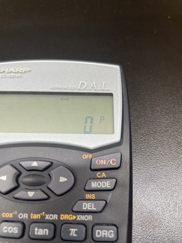 Sharp EL-531W Advanced Dal Scientific calcolatrice blu chiaro con copertura - Foto 7 di 7