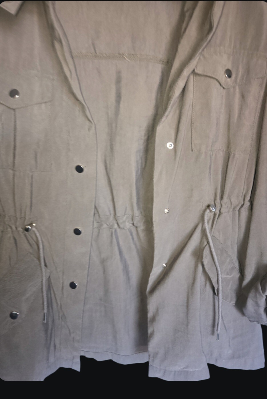 Zara Basic Collection Hunter Green Utility Jacket… - image 7