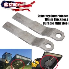 For Mower King Skidsteer Brush Hog 2X Mild Steel BLADES Rotary Grass Cutter 2PCS