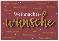 Weihnachten Lettering GlüCkwunschkarte Mit Applikationmit Umschlag WeihnachtswüN