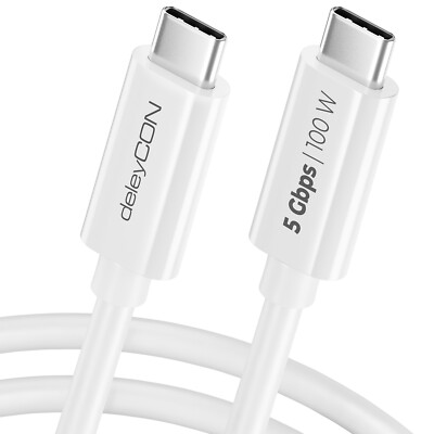 1,5m USB C Kabel 100W 5A Ladekabel Schnellladekabel USB 3.2 Datenkabel 5Gbit/s