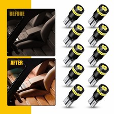 10x Super White T10 168 W5w Led 2825 License Plate Interior Light Bulb 6000k 10x Super White T10 168 W5w Led 2825 License Plate Interior Light Bulb 6000k