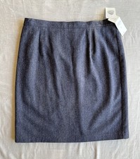NWT Vintage F Shay Of Boston Wool Skirt Plus 22W Lined Mid USA Deadstock New