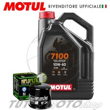 4 l Tagliando YAMAHA XV 950 R 2016 2017/Kit MOTUL 7100 10W40-Filtro olio