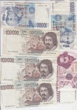 LIRA carta moneta 1 Settembre 1983 10000 100000 50000 lire 1/9