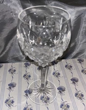 Exquisite Waterford Crystal LISMORE Wine Hock Balloon Goblet Glass 7.25” ( ONE )
