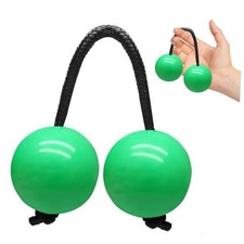 2 Pair Aslatua Shakers Kashaka Shaker Instrument, African Rhythmic Ball Green