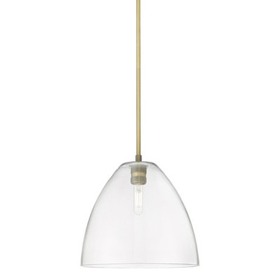 Innovations Lighting 434-1S-11-12 Crown Point Pendant Dome Crown - Brass