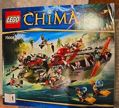 LEGO 70006 Chima Cragger's Command Ship Instruction Manual Only 1-2