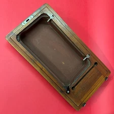 1910 SINGER SEWING MACHINE CARRYING BENTWOOD MAHOGANY BASE SHORT SIZE 27 128