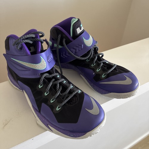 Nike Zoom Lebron Soldier VIII Purple Grape Basketball #653641-505 Sz 11 Clean
