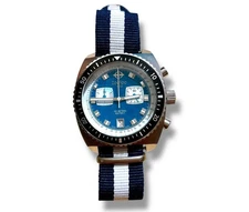 Dead Battery Zodiac Seadragon ZO2264 Men's Watch Blue Dial Analog Quartz Used