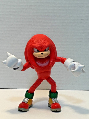 2024 Jakks/Sega (KNUCKLES) Sonic the Hedgehog 3 Movie 5  Bendable Action Figure