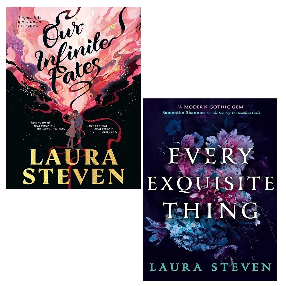 Laura Steven Collection 2 Books Set Our Infinite Fates, Every Exquisite Thing